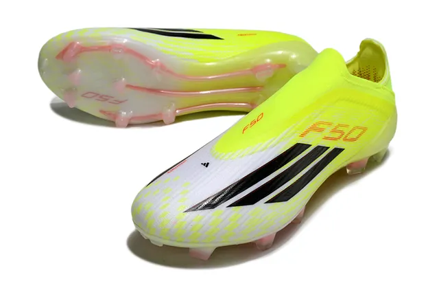 Adidas F50 Neon Yellow Black Firm-Ground Sapatos de futebol 13