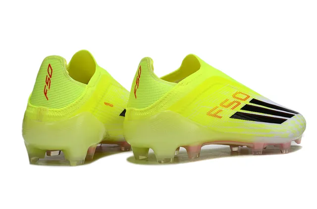 Adidas F50 Neon Yellow Black Firm-Ground Sapatos de futebol 14