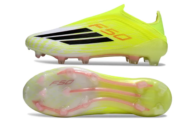 Adidas F50 Neon Yellow Black Firm-Ground Sapatos de futebol 15