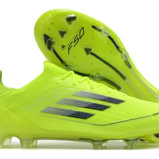 Adidas F50 Neon Yellow chaussures de football pour terrain ferme