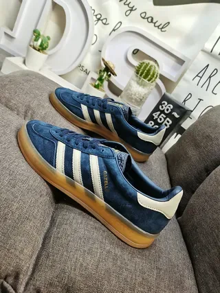 Adidas Gazelle Chaussures Lifestyle en Daim Bleu Marine 7