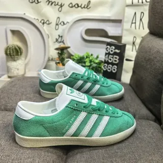 Adidas Gazelle OG 绿色麂皮生活方式运动鞋