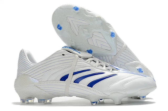 Adidas حذاء كرة القدم للأرض الصلبة مع نسيج مقرمش، سطح أصلي اصطناعي معدني أبيض ذهبي 9