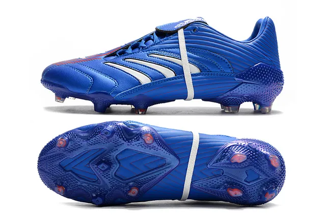 Adidas حذاء كرة القدم للأرض الصلبة مع نسيج مقرمش، سطح أصلي اصطناعي معدني أبيض ذهبي 18