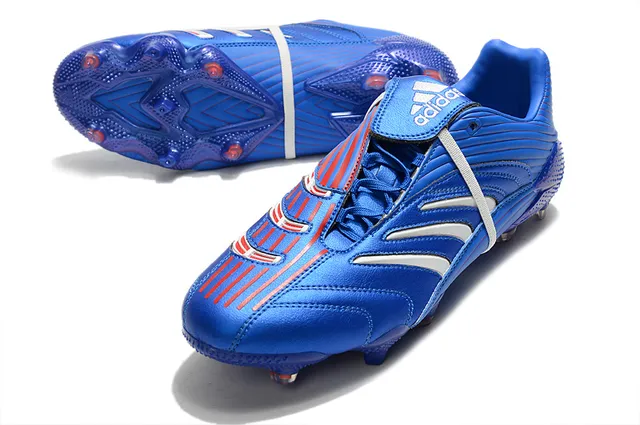 Adidas حذاء كرة القدم للأرض الصلبة مع نسيج مقرمش، سطح أصلي اصطناعي معدني أبيض ذهبي 22