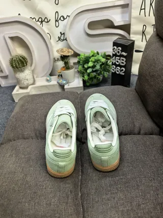 Adidas Tênis Verde Branco Ante Superior Sola Goma 8