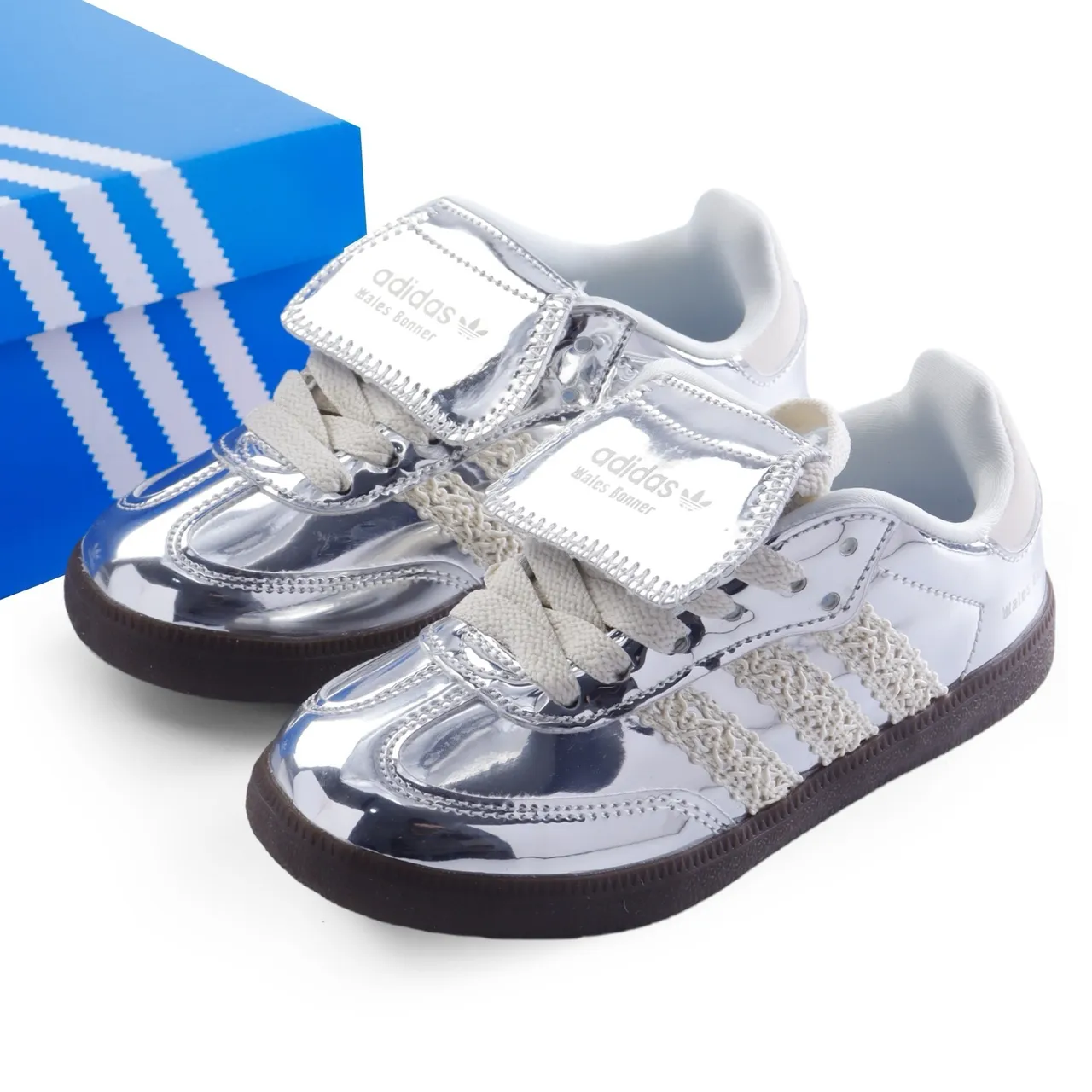 Adidas Multicolor Laceless Velcro Strap Three-Stripe Side Panel Lifestyle Sneakers 4