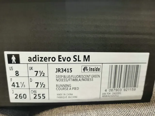 Adidas 海军蓝黄色低帮网面跑鞋 2