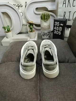 Adidas প্ল্যাটফর্ম স্যুড ধূসর লাইফস্টাইল স্নিকার্স 8