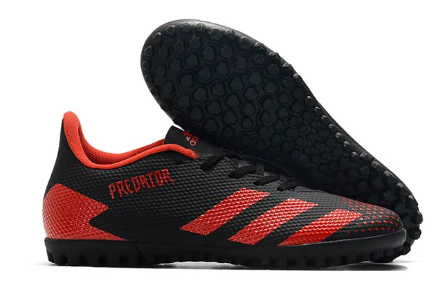 Adidas Predator أسود وأبيض Turf أحذية كرة القدم 2