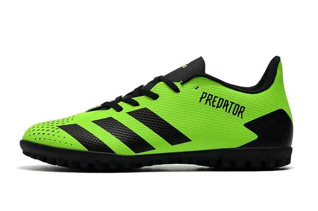 Adidas Predator أسود وأبيض Turf أحذية كرة القدم 9