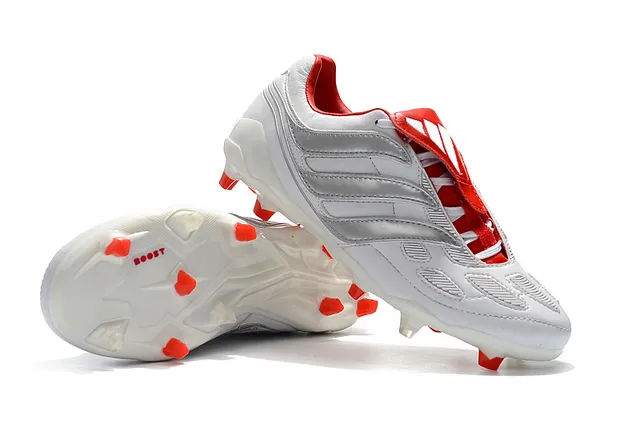 Adidas Predator Boost 白红 硬地足球鞋 5