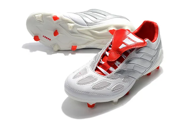 Adidas Predator Boost 白红 硬地足球鞋 6