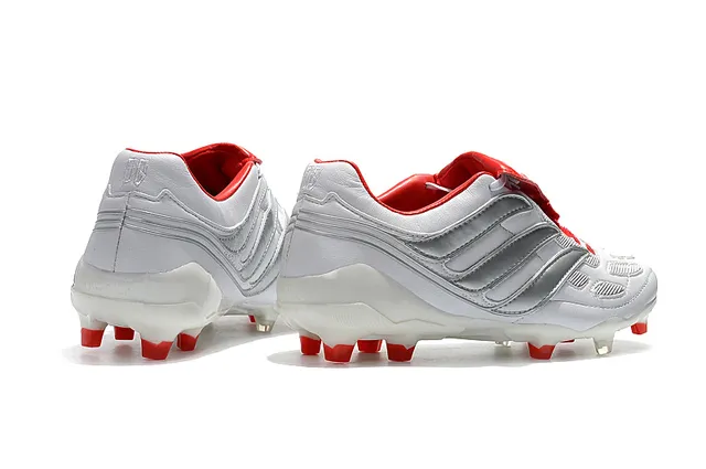Adidas Predator Boost 白红 硬地足球鞋 7