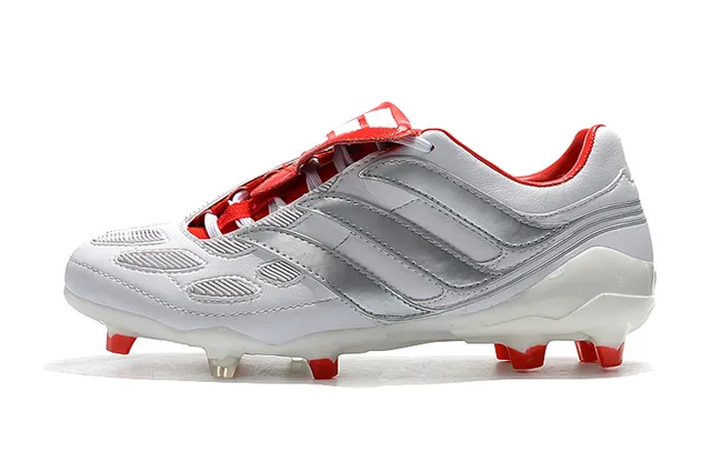 Adidas Predator Boost 白红 硬地足球鞋 10