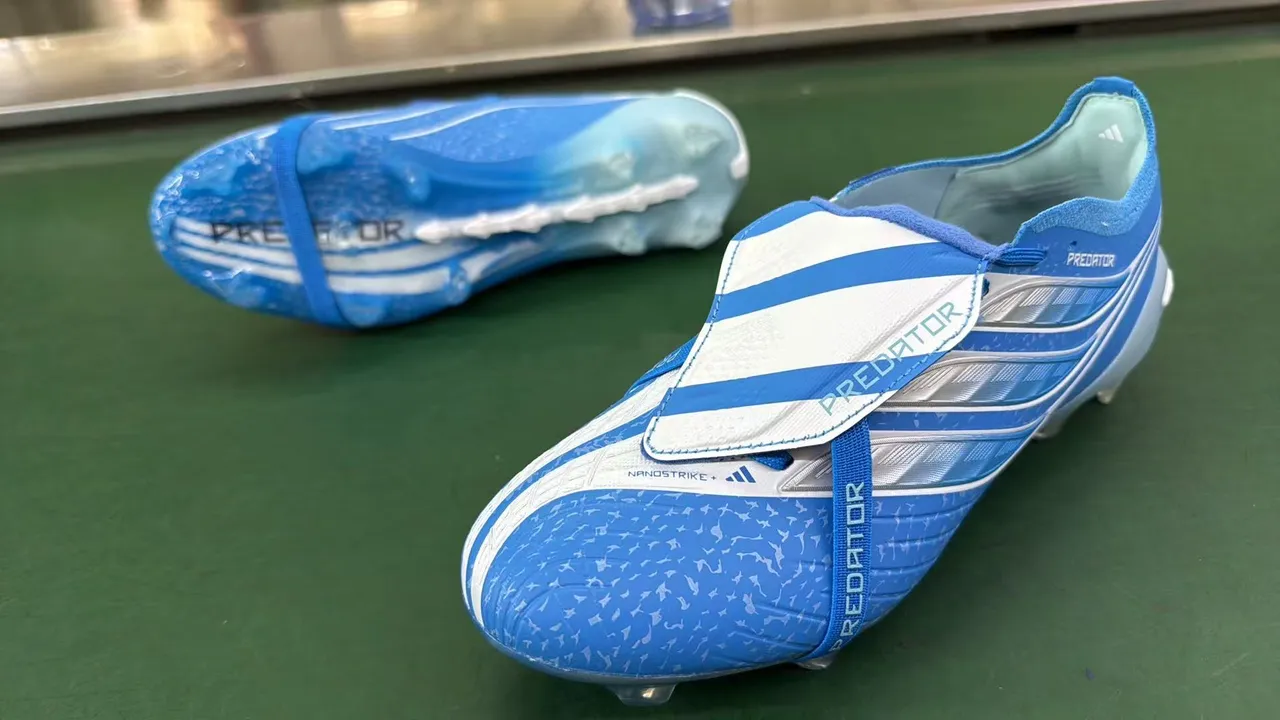 Adidas Predator Nanostrike+ Blue White Firm-Ground Chaussures de football 4