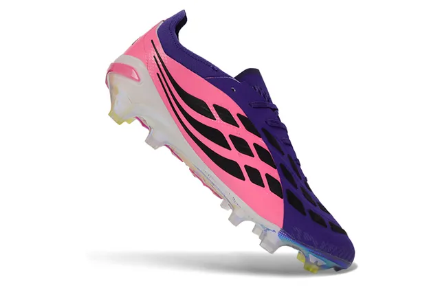 Adidas Predator Chaussures de football upper synthétique coupe basse semelle iridiscente transparente pour sol ferme 2
