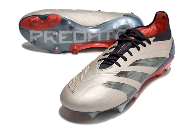 Adidas Predator Blanc et Or Firm-Ground Chaussures de Football 4
