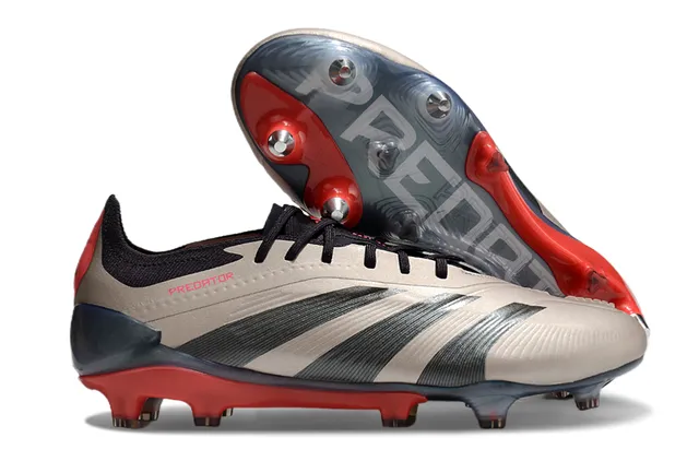 Adidas Predator Blanc et Or Firm-Ground Chaussures de Football 6