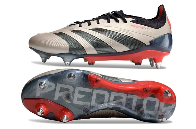 Adidas Predator Blanc et Or Firm-Ground Chaussures de Football 7