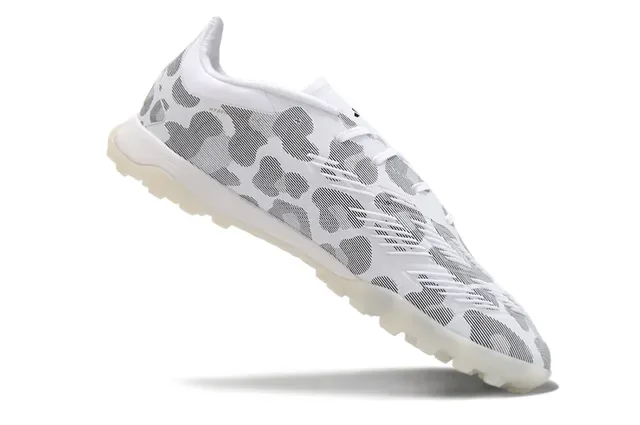 Adidas Predator Blanc Or Bas Lacets Motif Supérieur Synthétique Turf Chaussures de Football 2