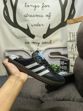 Adidas Samba Tênis Lifestyle Preto Branco Goma 5