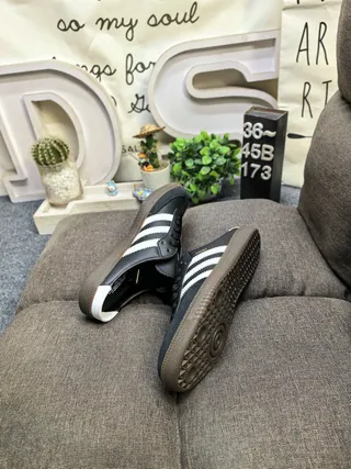 Adidas Samba Tênis Lifestyle Preto Branco Goma 6