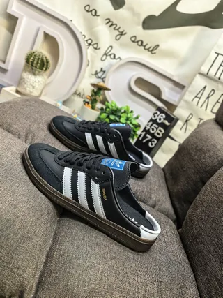 Adidas Samba Tênis Lifestyle Preto Branco Goma 7