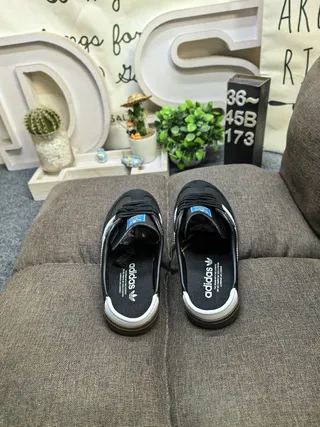 Adidas Samba Tênis Lifestyle Preto Branco Goma 8