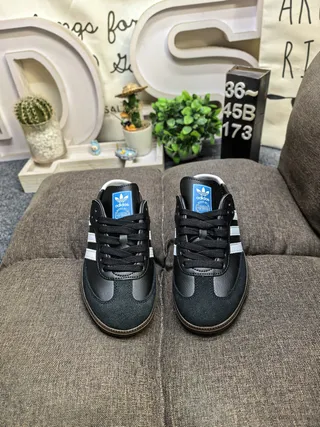 Adidas Samba Tênis Lifestyle Preto Branco Goma 10