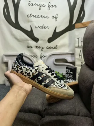 Adidas Samba 豹纹生活运动鞋 5
