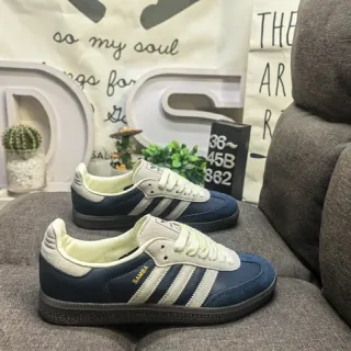 Adidas Samba Navy and Cream حذاء رياضي أسلوب الحياة
