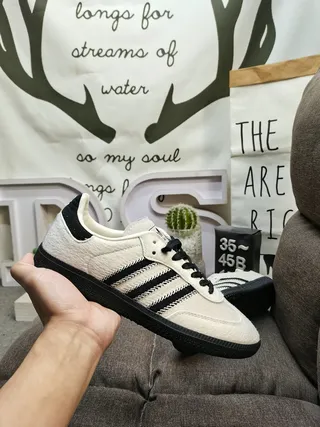 Adidas Samba Off-White and Black Lifestyle Sneakers 6
