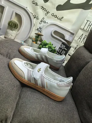 Adidas Samba Off-White Beige Correa scalloped Zapatillas lifestyle 7