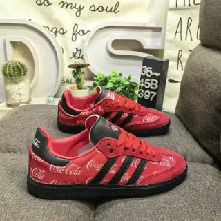 Adidas Samba OG أحمر Coca-Cola مطبوع أسلوب حياة حذاء رياضي