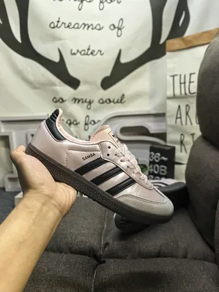Adidas Samba Zapatillas Lifestyle Rosa pálido y negro 5