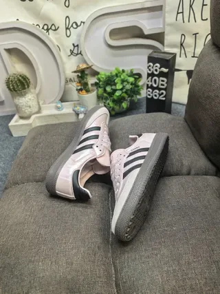 Adidas Samba Zapatillas Lifestyle Rosa pálido y negro 6