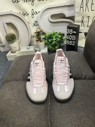 Adidas Samba Zapatillas Lifestyle Rosa pálido y negro 10