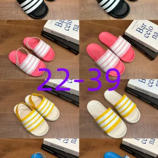 Adidas 三条纹鞋带拖鞋