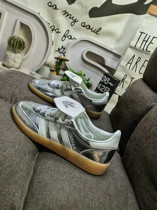 Adidas Spezial Gris Ante Rayas Blancas Suela de Goma Sneakers Lifestyle 7