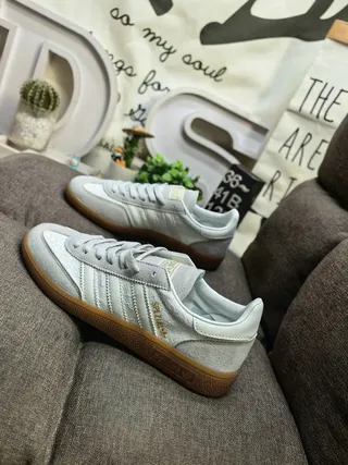 Adidas Spezial Gris Ante Rayas Blancas Suela de Goma Sneakers Lifestyle 17