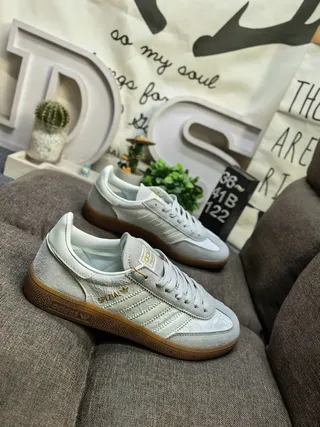 Adidas Spezial Gris Ante Rayas Blancas Suela de Goma Sneakers Lifestyle 19