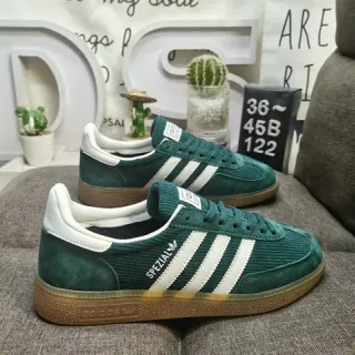 Adidas Spezial حذاء سنيكرز أخضر مخمل أسلوب حياة