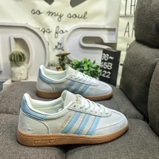 Adidas Spezial رمادي فاتح وأزرق سويد أحذية رياضية أسلوب حياة