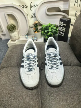 Adidas Spezial Cinza Claro e Azul Camurça Tênis Lifestyle 10
