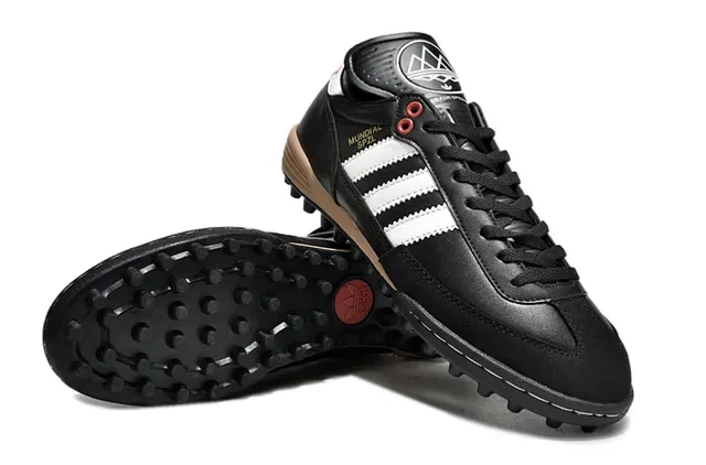 Adidas Spezial Mundial SPZL Noir Blanc Rouge Chaussures de football pour pelouse artificielle 4
