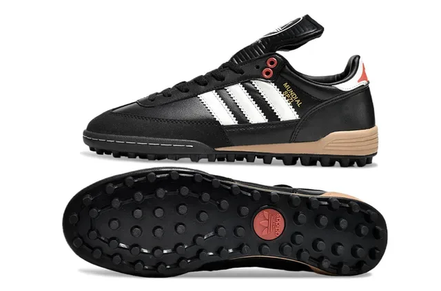Adidas Spezial Mundial SPZL Noir Blanc Rouge Chaussures de football pour pelouse artificielle 6