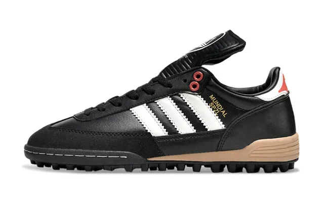 Adidas Spezial Mundial SPZL Noir Blanc Rouge Chaussures de football pour pelouse artificielle 7