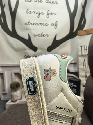Adidas Superstar Dumbo Collaboration Zapatillas Lifestyle Blancos y Verde Menta 3