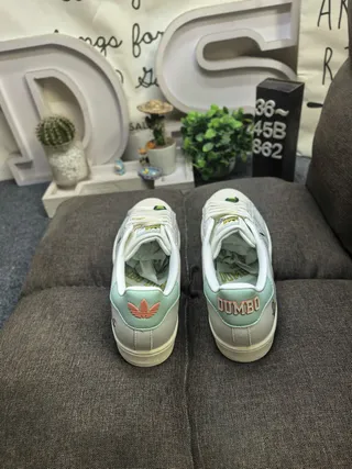 Adidas Superstar Dumbo Collaboration Zapatillas Lifestyle Blancos y Verde Menta 8